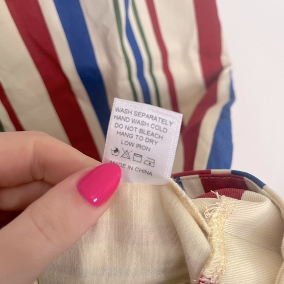 NWT Pomander Place American Striped Kira Mini Dress - Picture 12 of 12